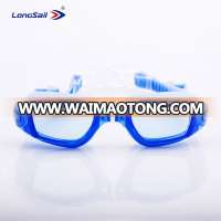 Swimming usage and transparent lens swimming goggles with earplugs